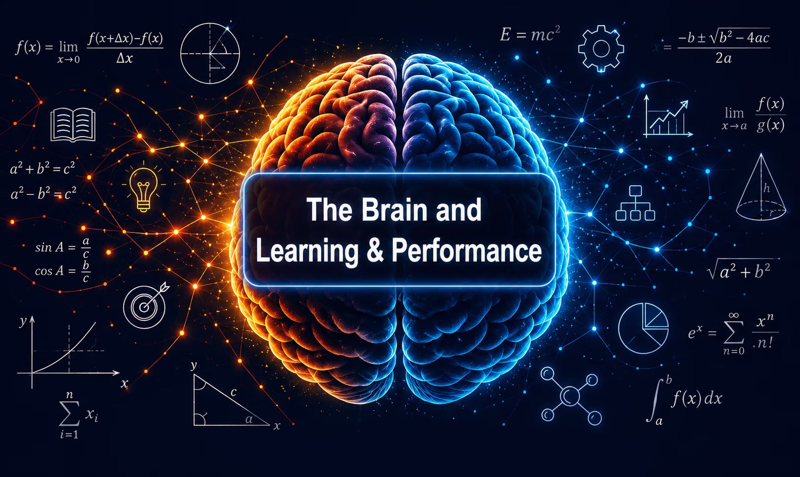The brain learning performance